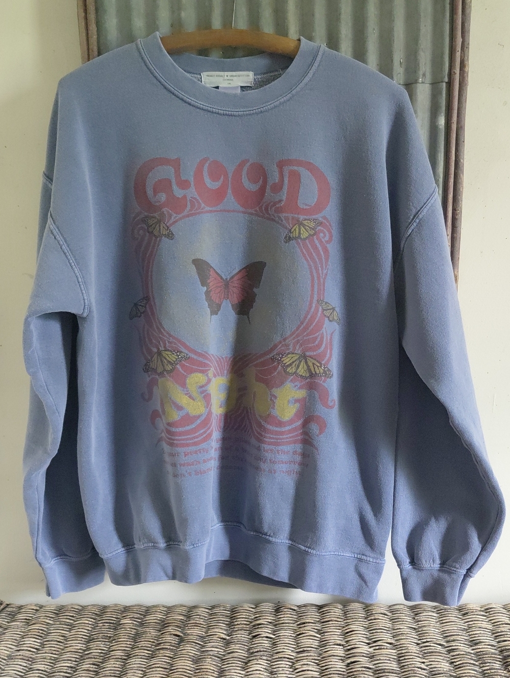 Project Social ♡ Urban Outfitters Los Angeles Butterfly Crewneck Sweatshirt